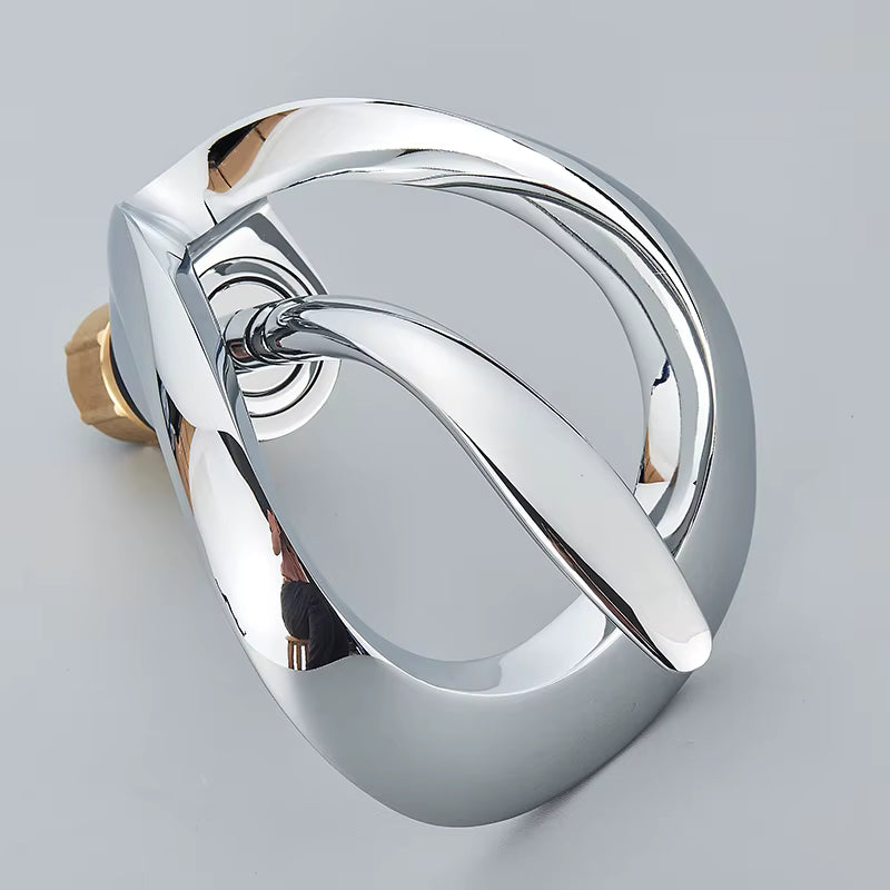 Solid Brass Waterfall Bathroom Faucet with Single Handle Mixer – Hot and Cold Water Basin Tap