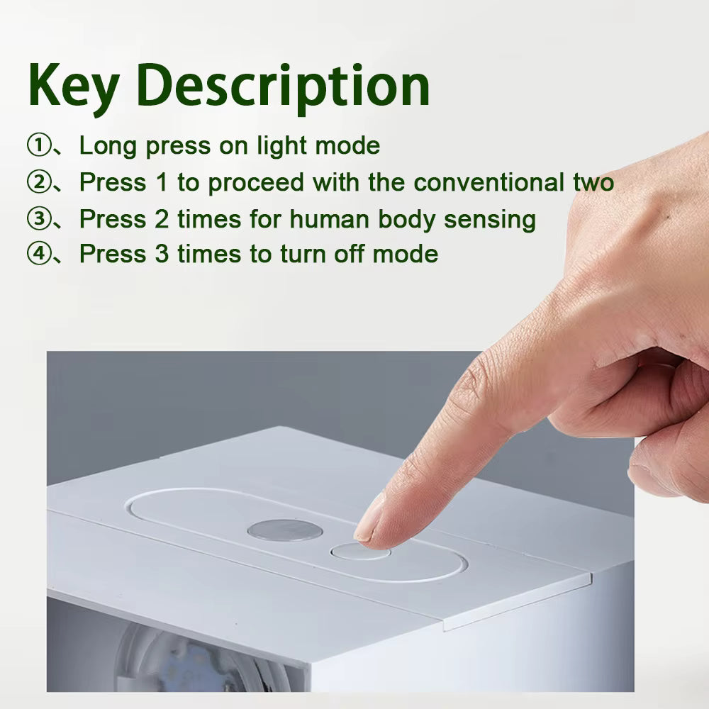 USB Rechargeable LED Wall Lamp with Human Body Sensor – Cordless Wall Sconce for Living Room Decor