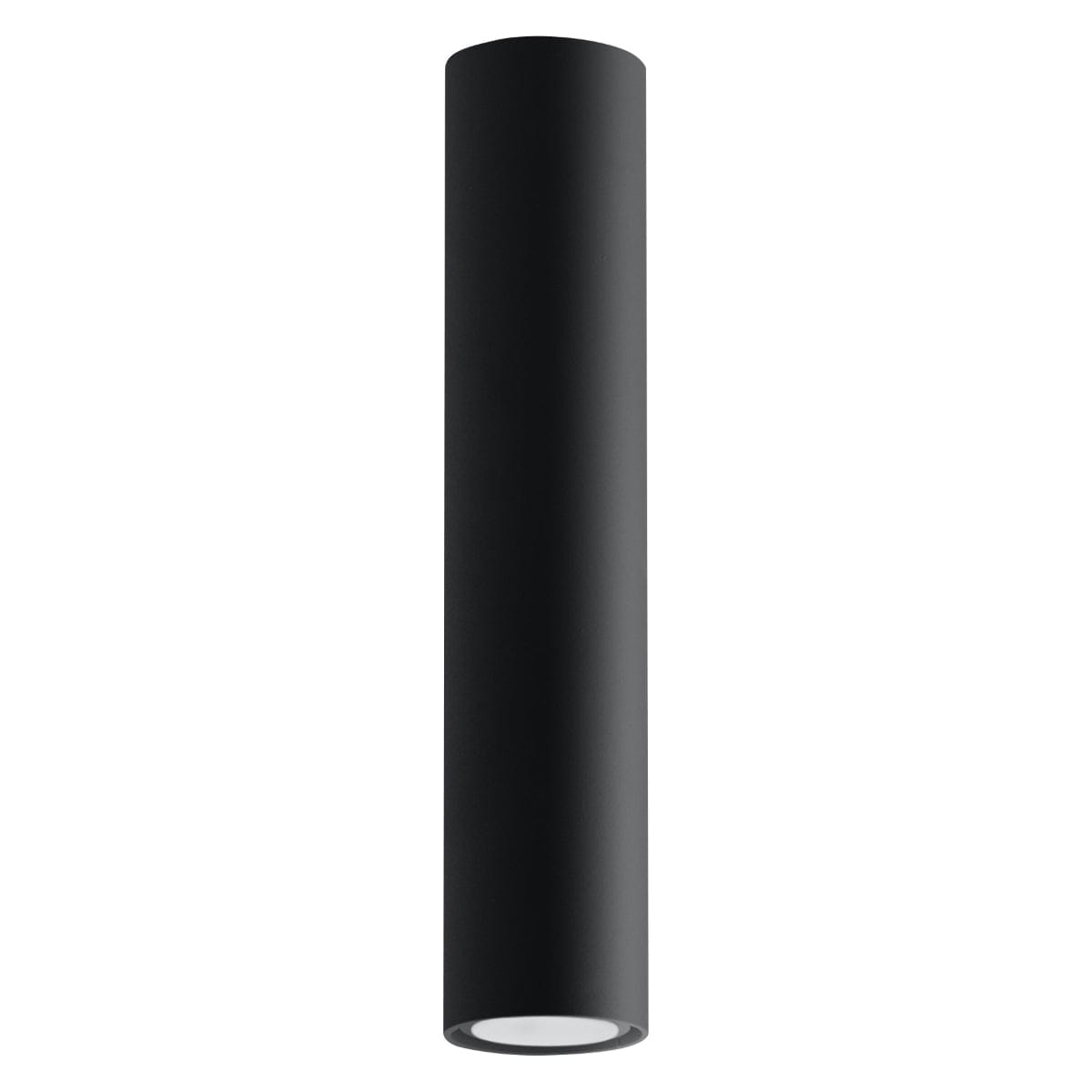Sollux Lighting Ceiling Lamp Lagos 30 Black - Modern Black Ceiling Light - Powder-Coated Steel - Replaceable GU10 Bulbs - Elegant Cylindrical Design