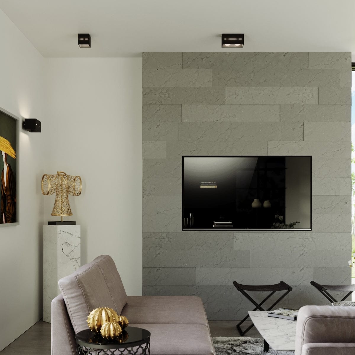 Sollux Lighting Ceiling Lamp Lobo 2 Black - Modern Black Ceiling Light with Perforation - Aluminum Material - Replaceable G9 Bulbs - Futuristic Design
