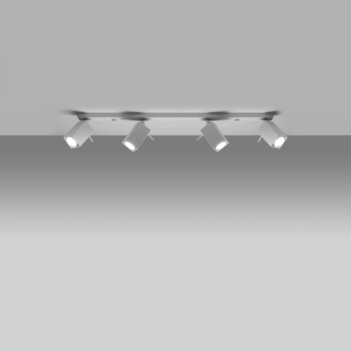 Sollux Lighting Ceiling Lamp Merida 4 L White - Modern Spot Ceiling Light - 4 Adjustable Shades - Durable Steel Design - GU10 Bulb Compatible