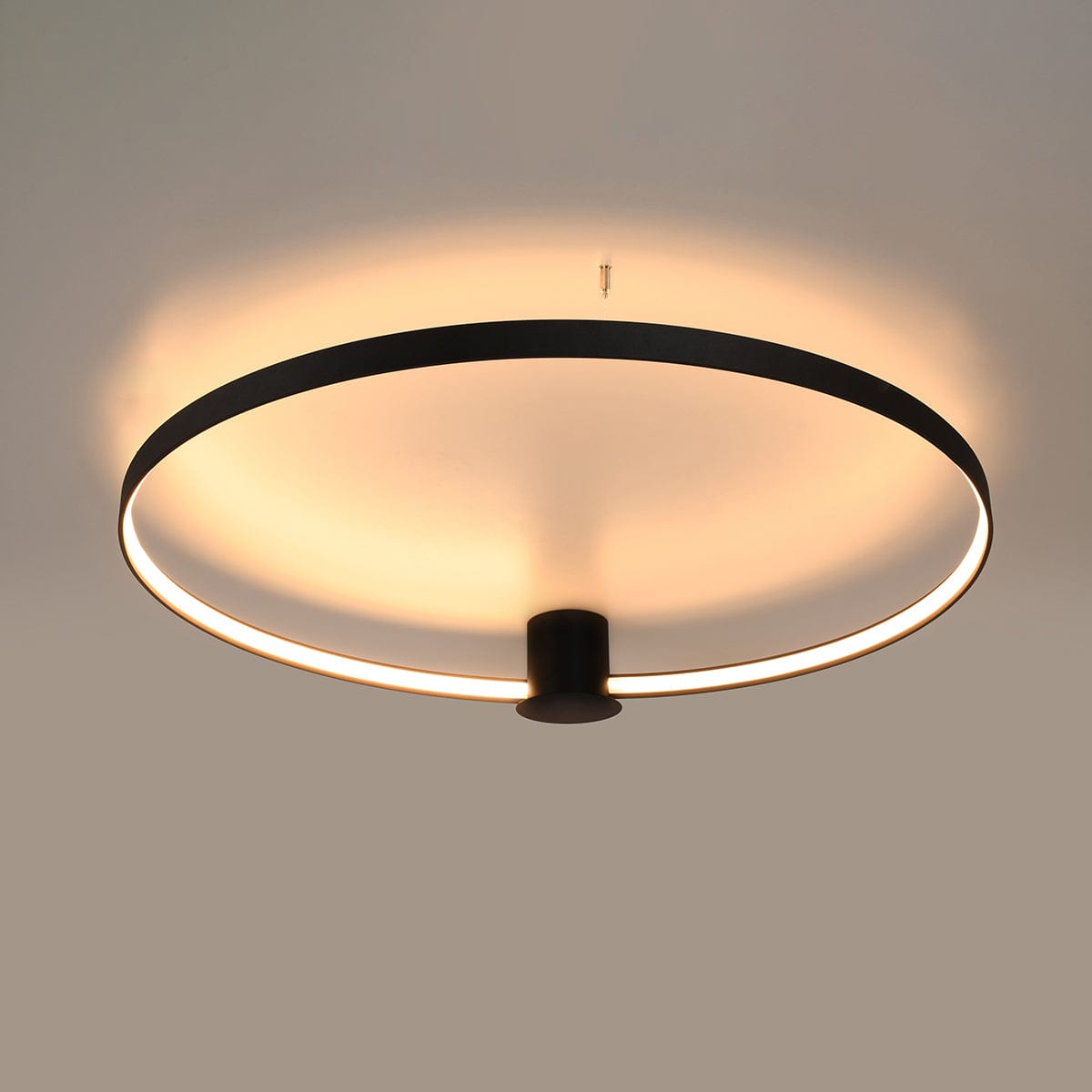 Sollux Lighting Ceiling Lamp Rio 110 Black - Modern LED Circle Light - 3000K Warm Light - Flicker-Free - High CRI - Energy Efficient - Durable Polish Design
