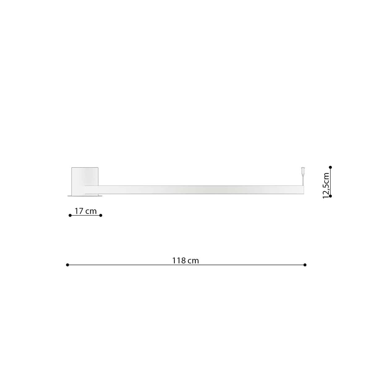 Sollux Lighting Ceiling Lamp Rio 110 Black - Modern LED Circle Light - 3000K Warm Light - Flicker-Free - High CRI - Energy Efficient - Durable Polish Design