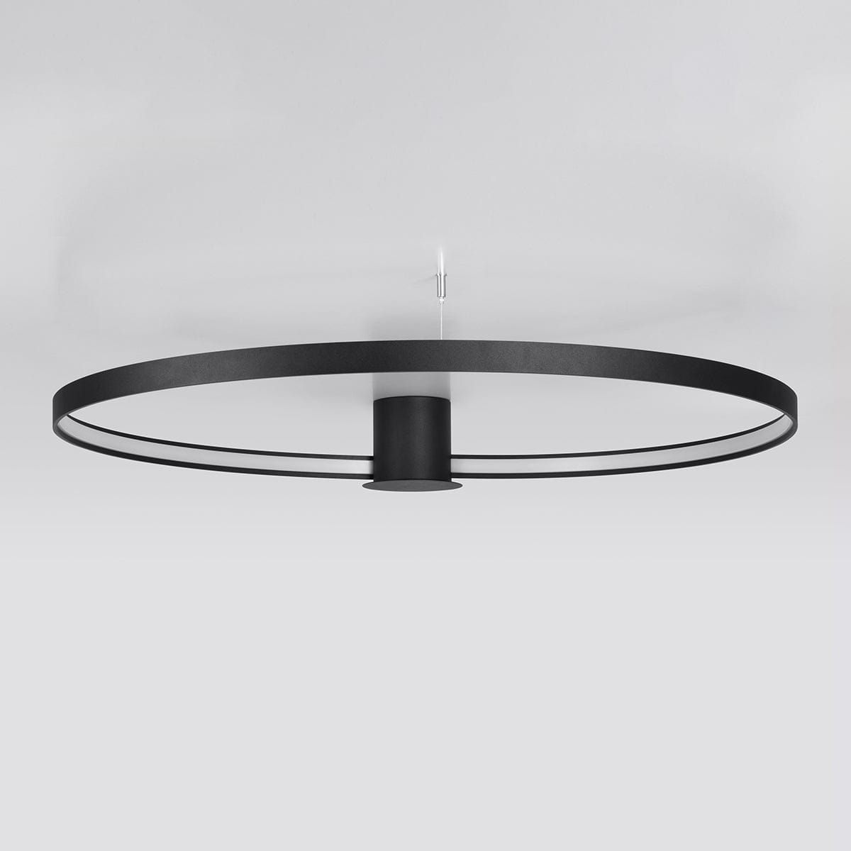 Sollux Lighting Ceiling Lamp Rio 110 Black - Modern LED Circle Light - 3000K Warm Light - Flicker-Free - High CRI - Energy Efficient - Durable Polish Design