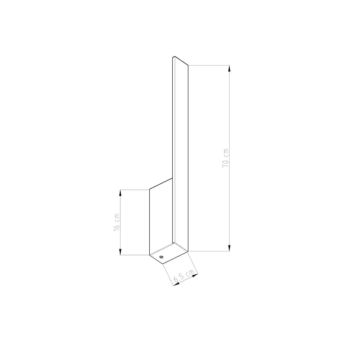 Sollux Lighting LAHTI M White Wall Lamp