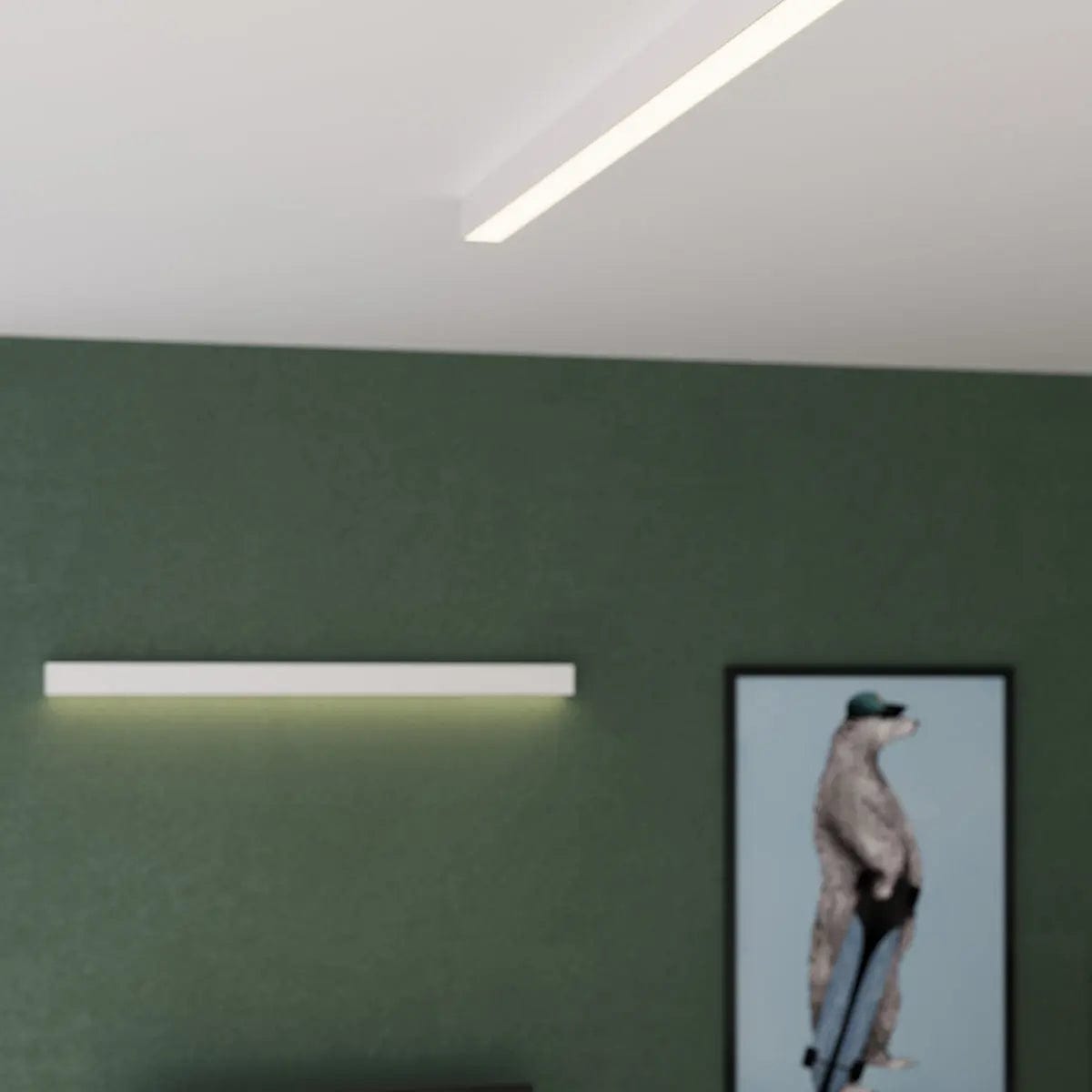 Sollux Lighting Pinne 118 Ceiling Lamp White - Minimalist Design - Integrated LED Module - Flicker-Free - High CRI - Energy Efficient - 5-Year Warranty