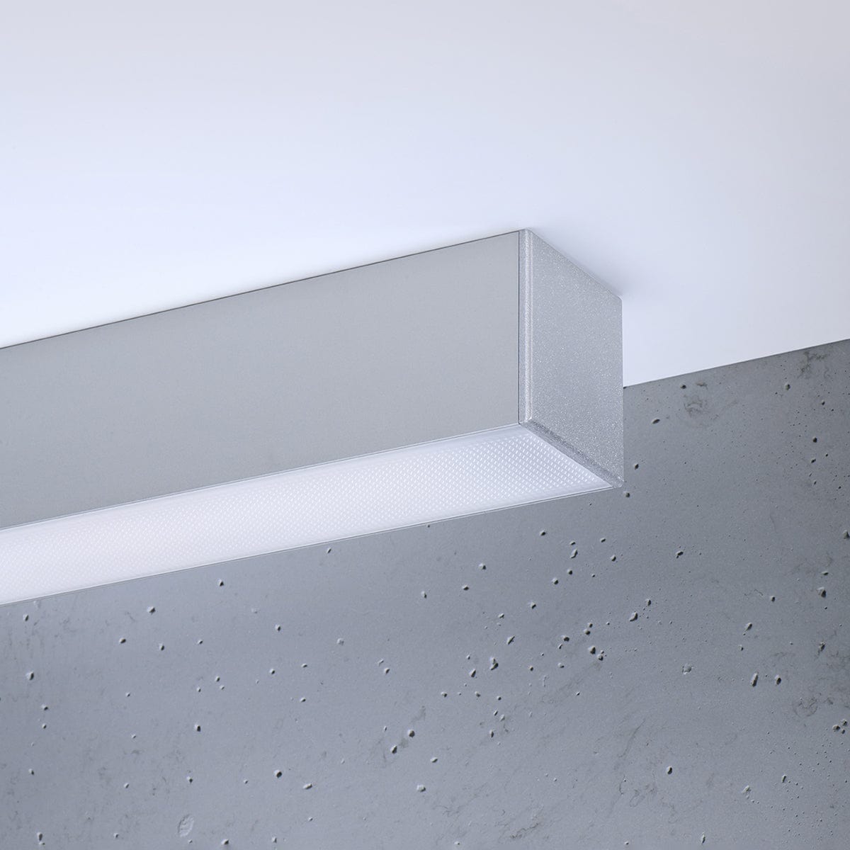 Sollux Lighting Pinne 200 Grey Ceiling Lamp - Modern Minimalist Design - Integrated LED Module - Flicker-Free Eye Comfort - Energy-Efficient Lighting - 5-Year Warranty