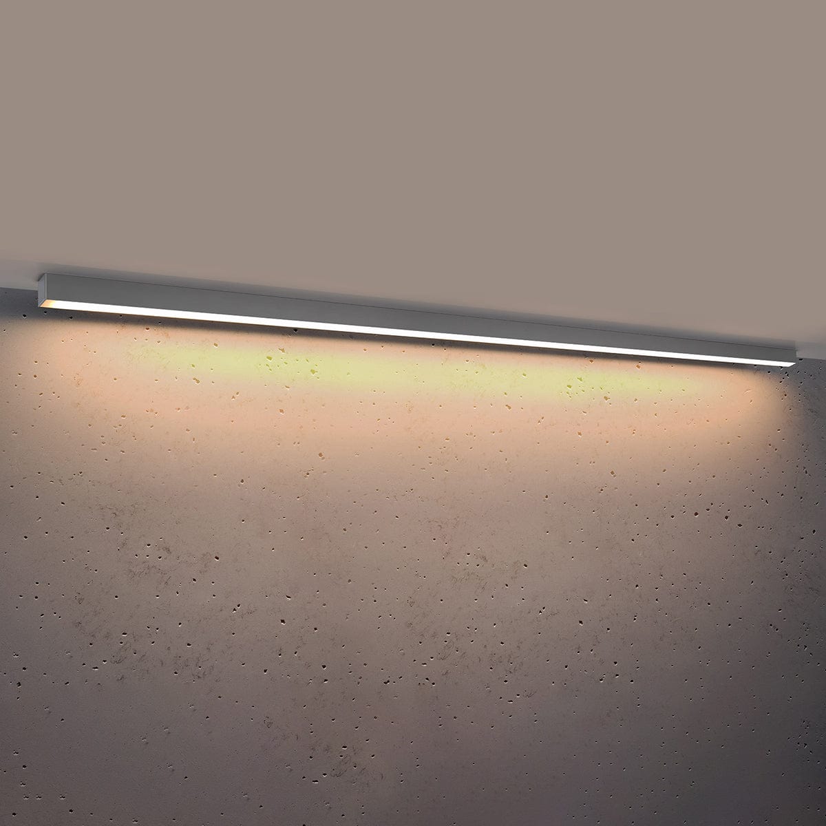 Sollux Lighting Pinne 200 Grey Ceiling Lamp - Modern Minimalist Design - Integrated LED Module - Flicker-Free Eye Comfort - Energy-Efficient Lighting - 5-Year Warranty