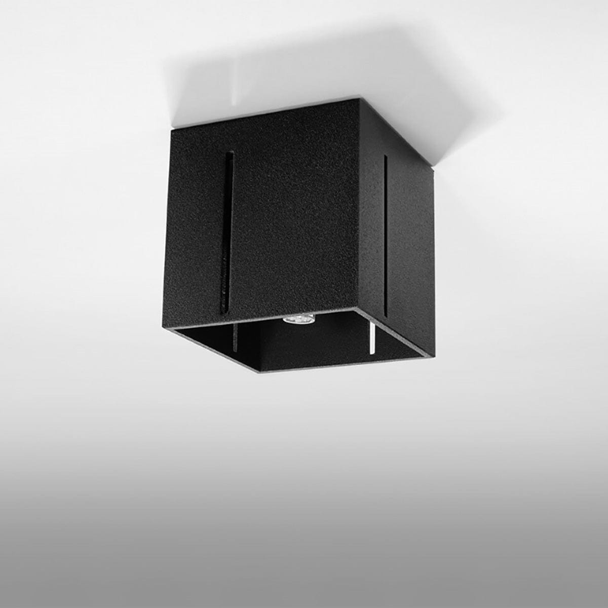 Sollux Lighting PIXAR Ceiling Light - Black - Modern Aluminum Design - Perforated Shade - Replaceable G9 Bulbs - Futuristic Lighting - Easy Surface Mounting