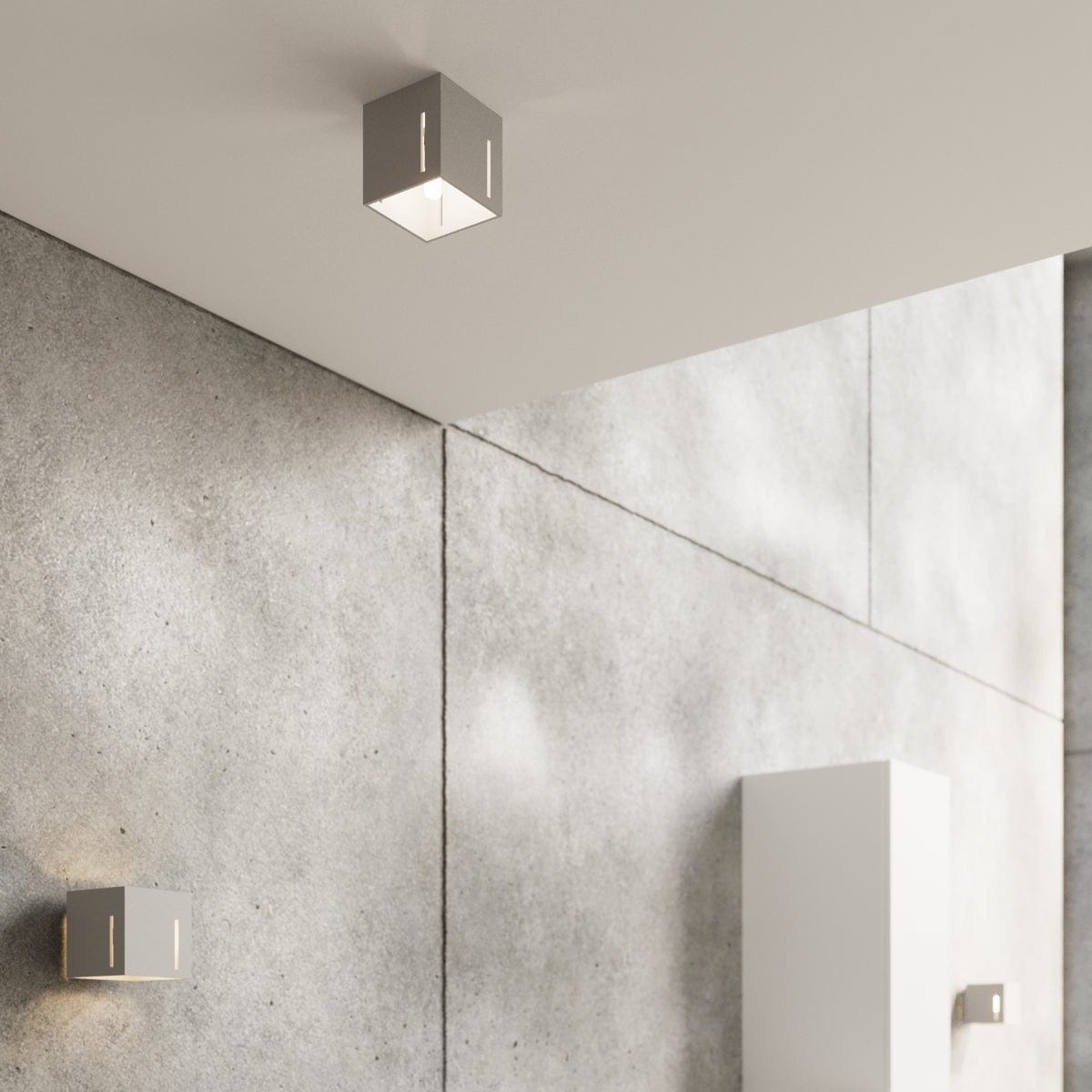 Sollux Lighting PIXAR Ceiling Light - Grey - Modern Aluminum Design - Perforated Shade - Replaceable G9 Bulbs - Futuristic Lighting - Easy Surface Mounting