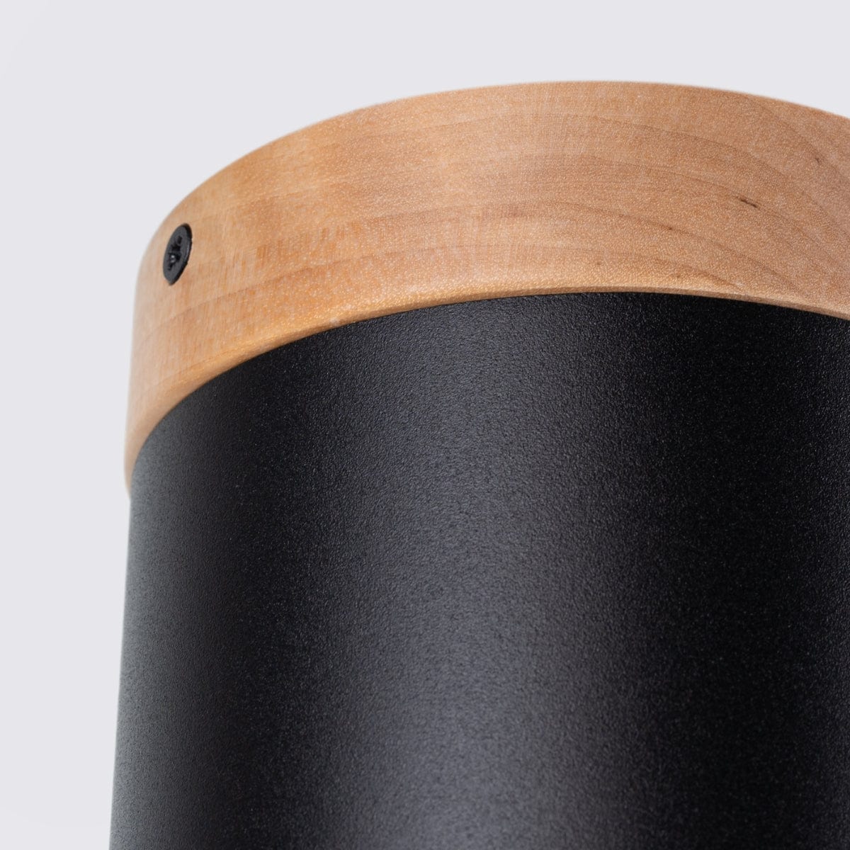 Sollux Lighting RIF Ceiling Lamp Black - Elegant Design - Natural Wood Finish - Soft LED Light - Energy Efficient - Ideal for Living Room and Office