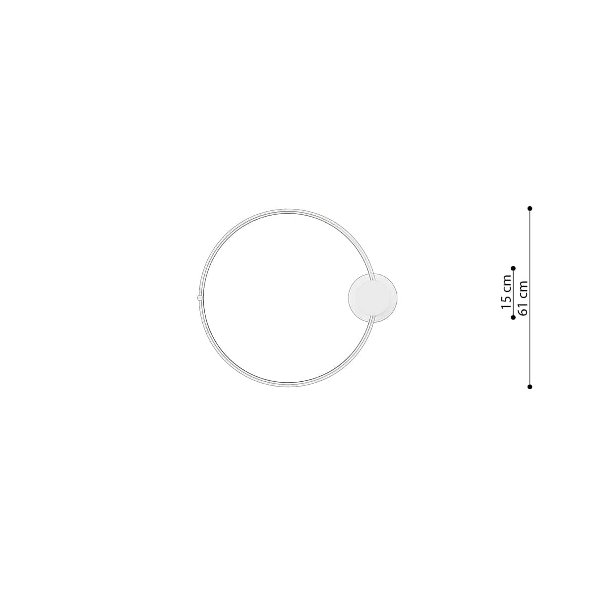 Sollux Lighting Rio 55 White LED Ceiling Lamp - 3000K Warm Light - Modern Circular Design - CRI 90+ - Flicker-Free Glow - Energy Efficient & Long-Lasting