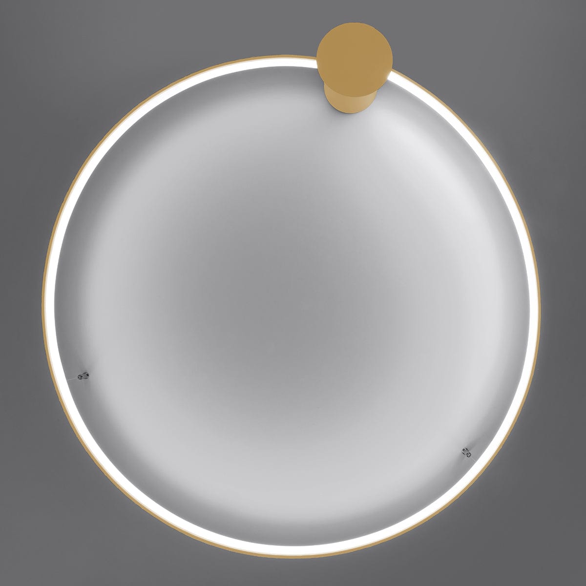 Sollux Lighting RIO 78 Ceiling Lamp Golden LED 4000K - Circular Design - High CRI - Flicker-Free - Energy Efficient - Long-Lasting and Versatile Lighting