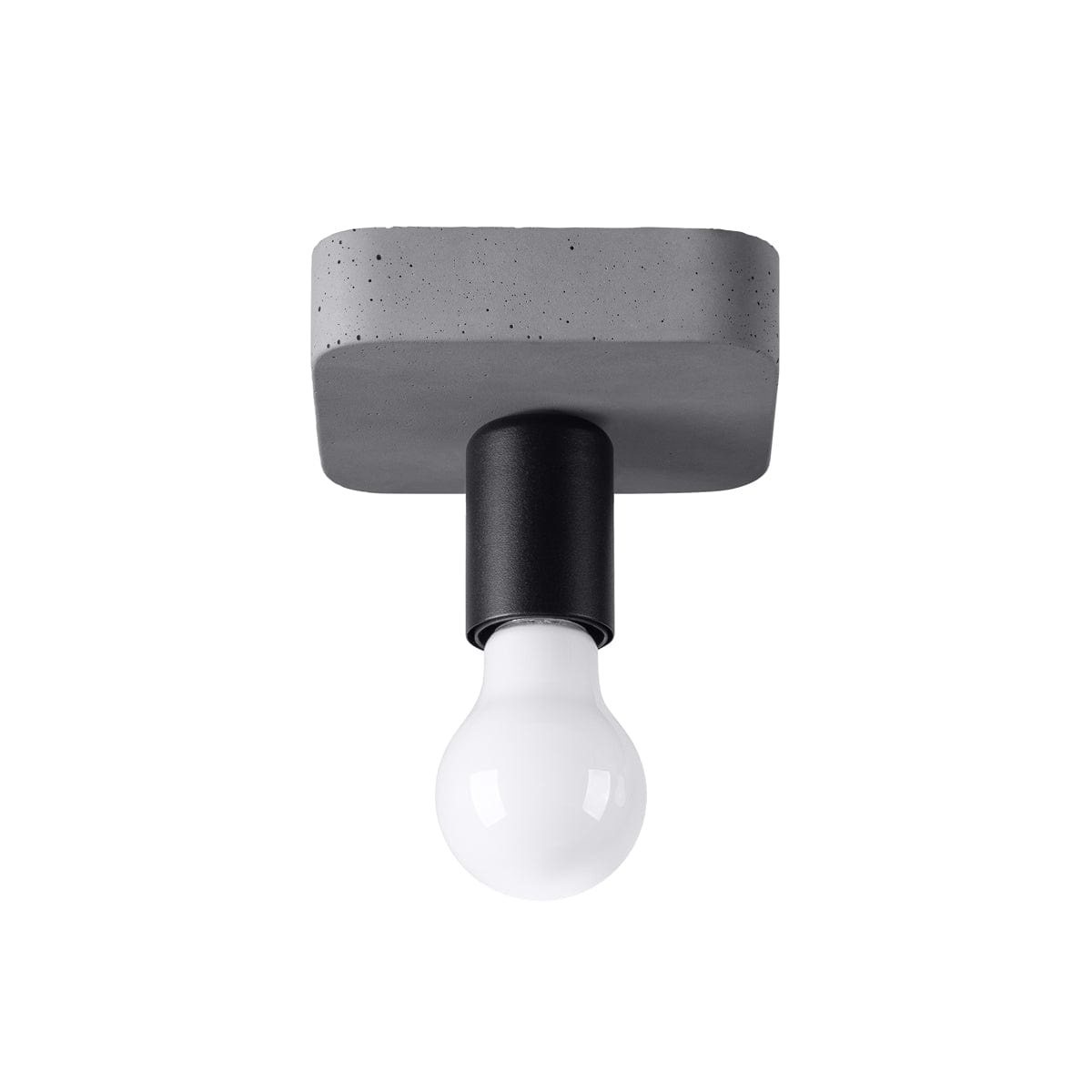 Sollux Lighting TAVO Ceiling Lamp 1-Light - Modern Concrete Design - Industrial Minimalist Style - Elegant & Durable - Ideal for Living Rooms, Kitchens & Hallways