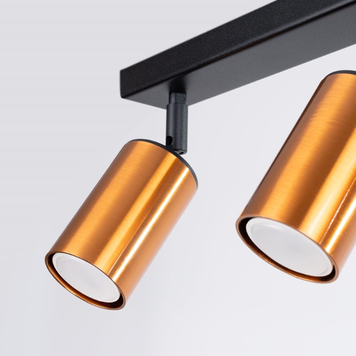 Sollux Lighting WINX 3 Black-Copper Ceiling Lamp - Modern Metal Design - Triple Adjustable Lights - E27 Bulb Compatible - Stylish Minimalist Lighting for Living Room or Office