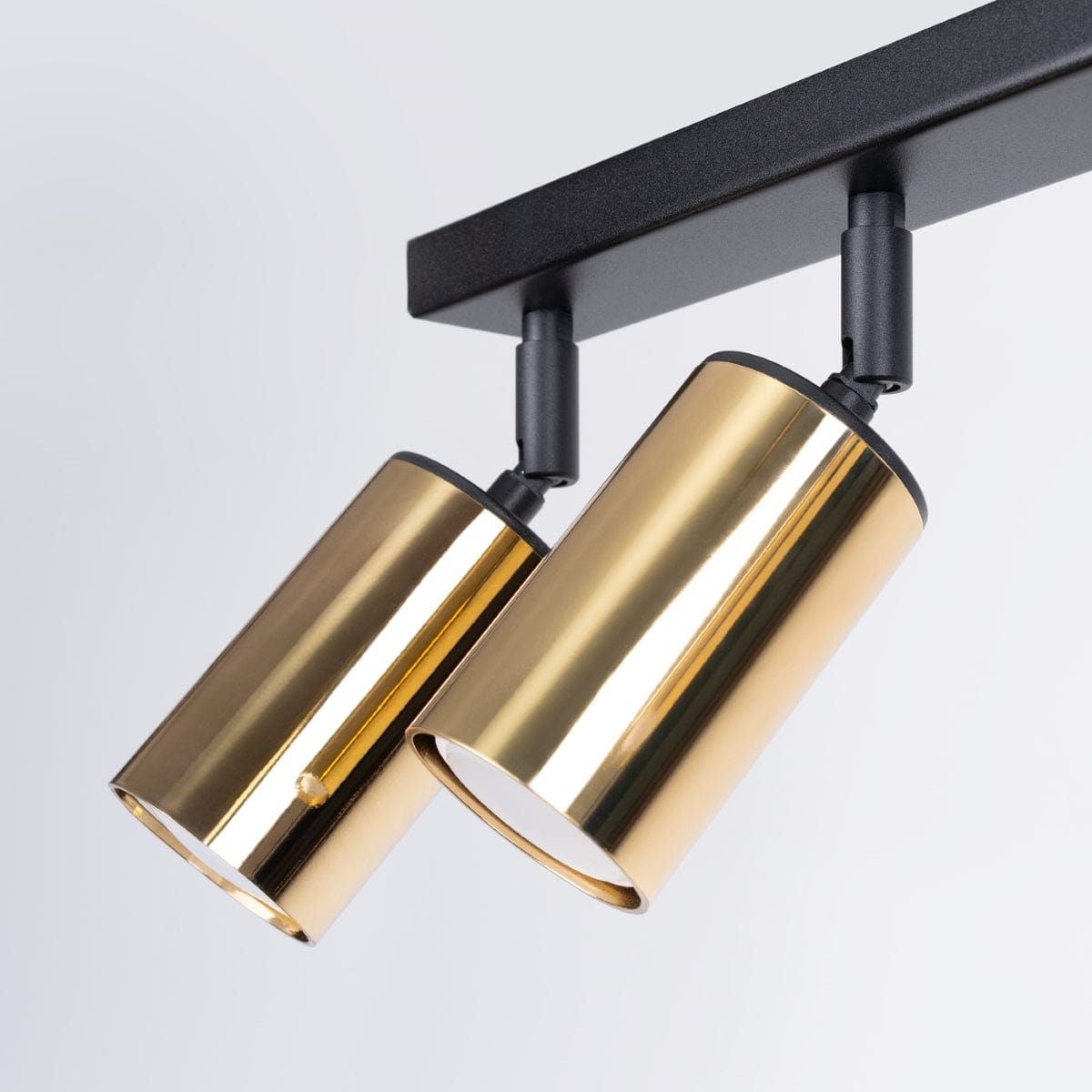 Sollux Lighting WINX 6 L Black-Gold Ceiling Lamp - Modern Minimalist Design - Six Adjustable Light Points - Durable Metal Build - E27 Bulb Compatible - Elegant Lighting