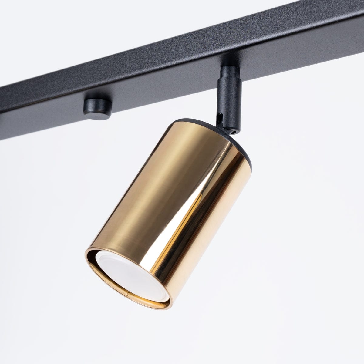 Sollux Lighting WINX 6 L Black-Gold Ceiling Lamp - Modern Minimalist Design - Six Adjustable Light Points - Durable Metal Build - E27 Bulb Compatible - Elegant Lighting