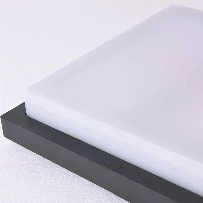 Verthara 10-Inch LED Flush Mount Ceiling Light Fixture – 20W Black Square Lamp for Indoor and Outdoor Use