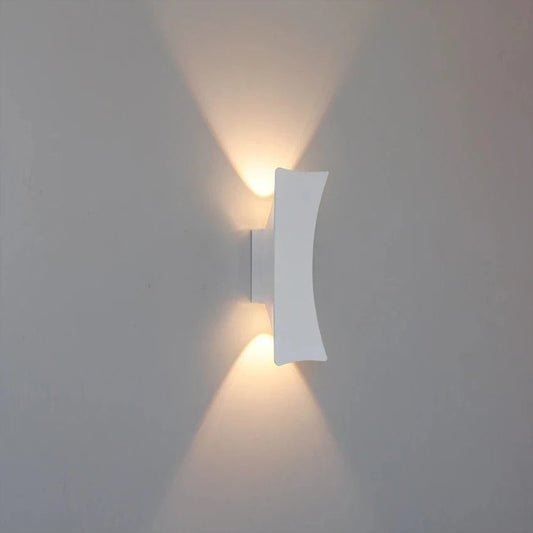 Verthara 12W Waterproof Outdoor Wall Light with Dual Up/Down Lighting for Gardens and Pathways - Aluminum Exterior Wall Lantern Warm white 3000K / White