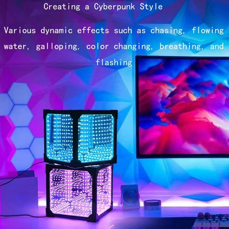 Verthara 3D Cube Abyss Desktop Atmosphere Light