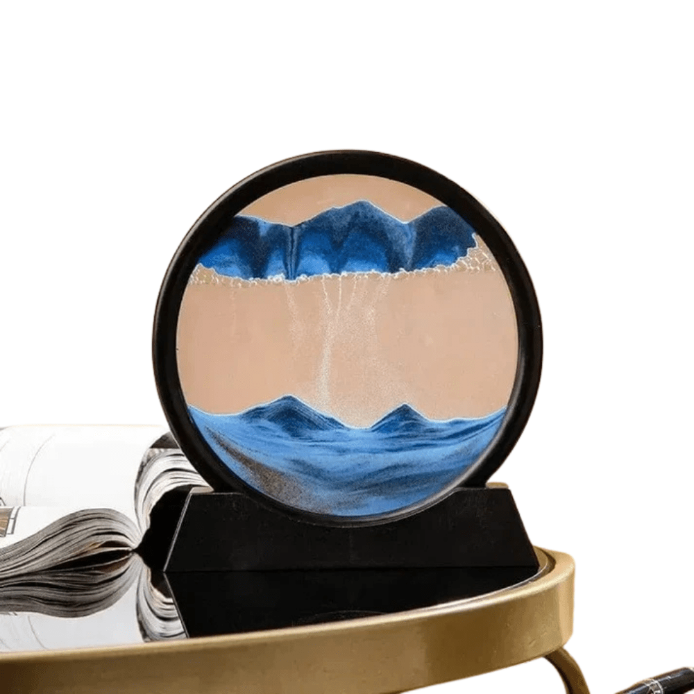 Verthara 3D Hourglass Quicksand Moving Sand Blue