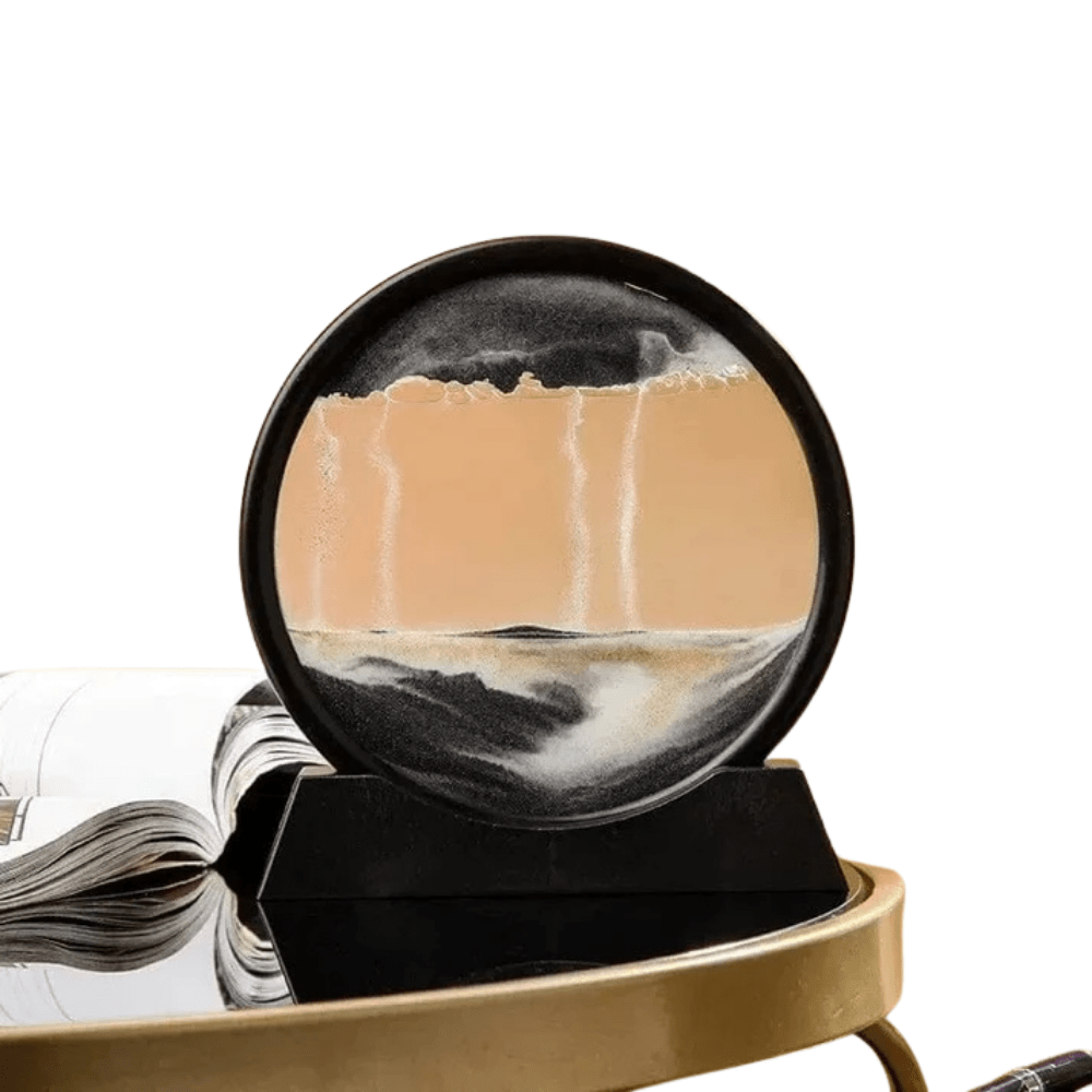 Verthara 3D Hourglass Quicksand Moving Sand Black