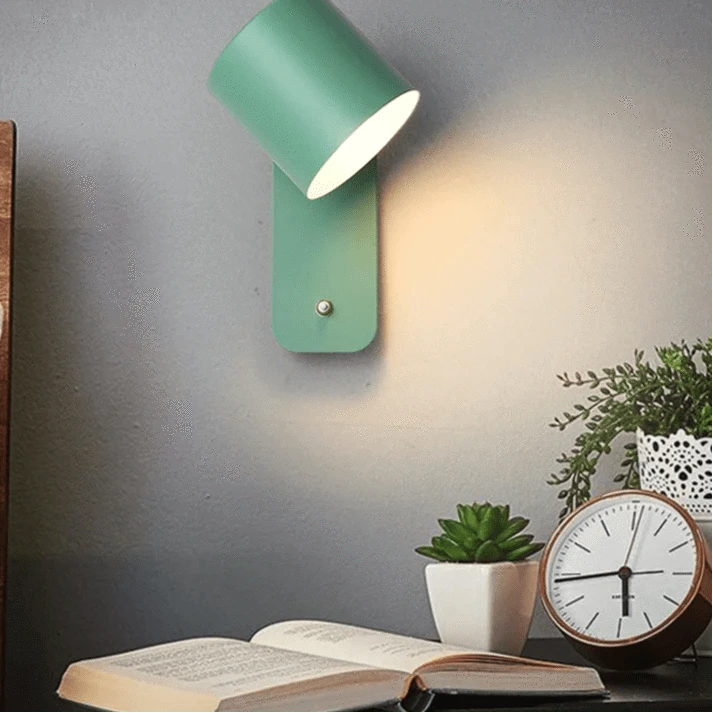 Verthara Adjustable Nordic Wall Lamp with Rotatable Sconce Light and Integrated Switch – Indoor Wall Lights for Home Decor