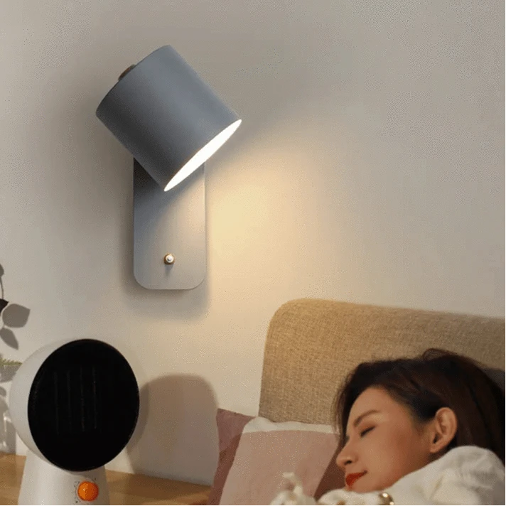 Verthara Adjustable Nordic Wall Lamp with Rotatable Sconce Light and Integrated Switch – Indoor Wall Lights for Home Decor