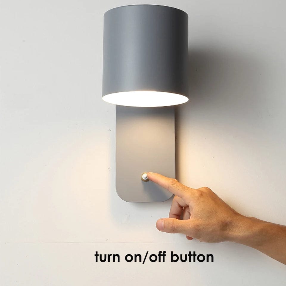 Verthara Adjustable Nordic Wall Lamp with Rotatable Sconce Light and Integrated Switch – Indoor Wall Lights for Home Decor