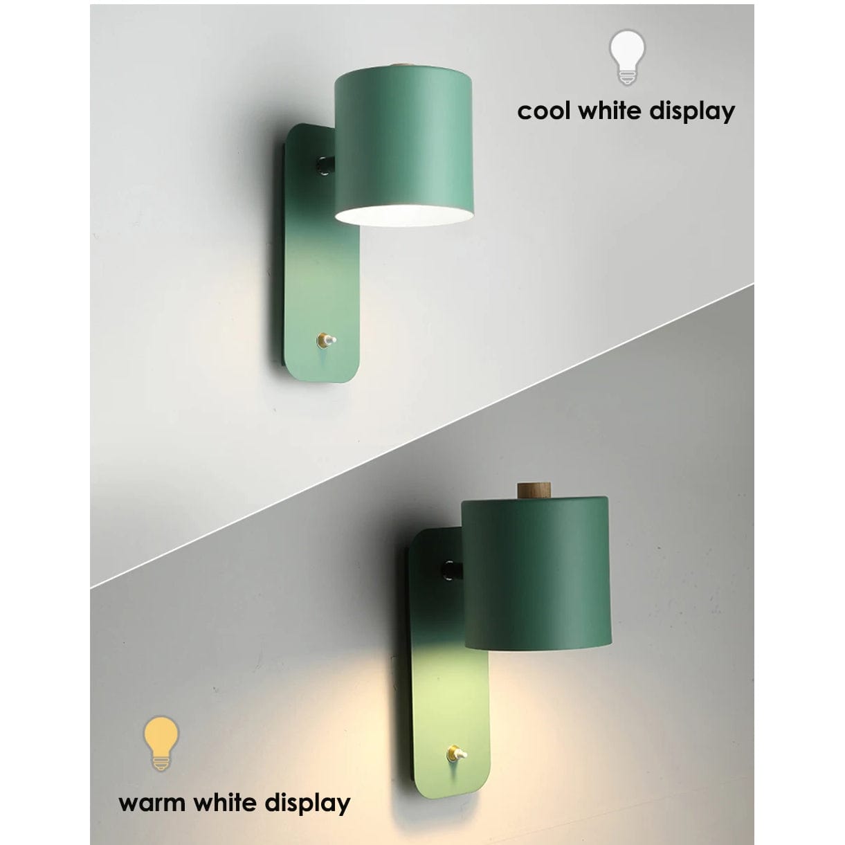 Verthara Adjustable Nordic Wall Lamp with Rotatable Sconce Light and Integrated Switch – Indoor Wall Lights for Home Decor