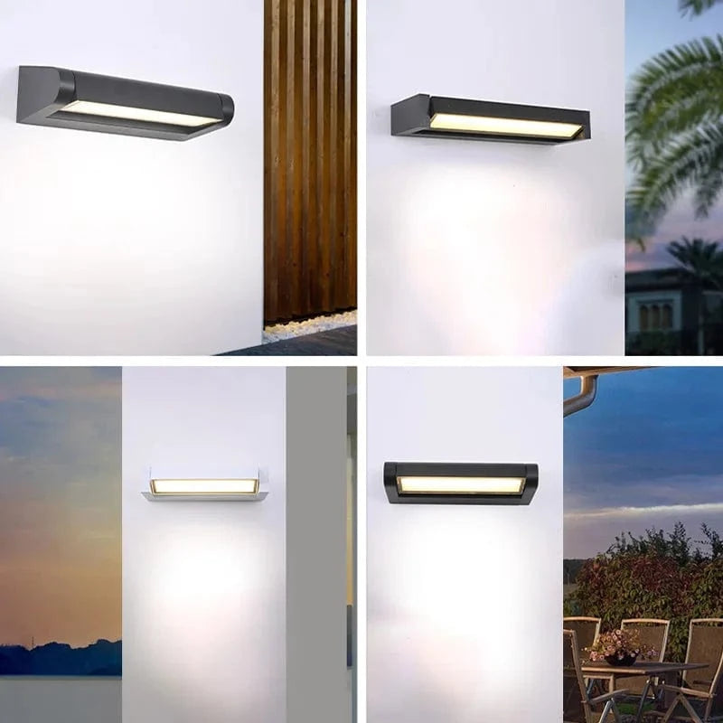 Verthara Adjustable Outdoor Wall Lamp, Waterproof Aluminum Exterior Lighting Fixture for Garden and Patio, Modern Outdoor Wall Lights
