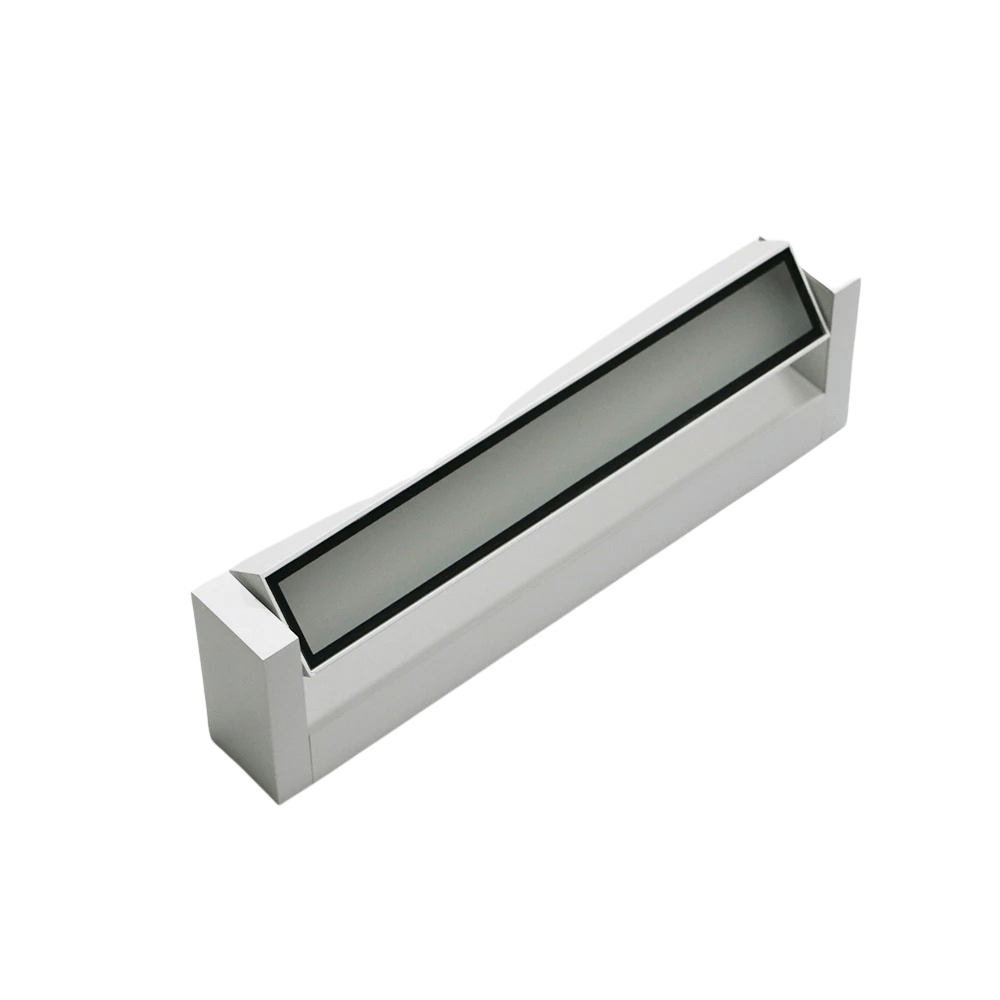 Verthara Adjustable Outdoor Wall Lamp, Waterproof Aluminum Exterior Lighting Fixture for Garden and Patio, Modern Outdoor Wall Lights Warm White / Square White body / L 235mm