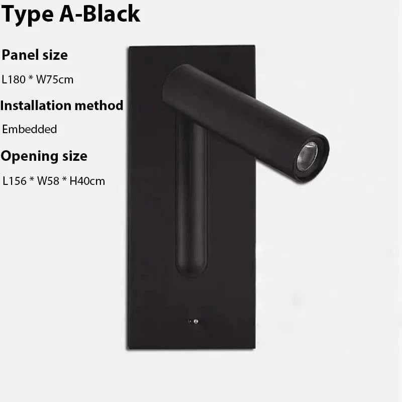 Verthara Adjustable USB Charging Wall Lamp with 350° Rotation – Modern Wall Sconce Lighting for Bedside and Hotel Use