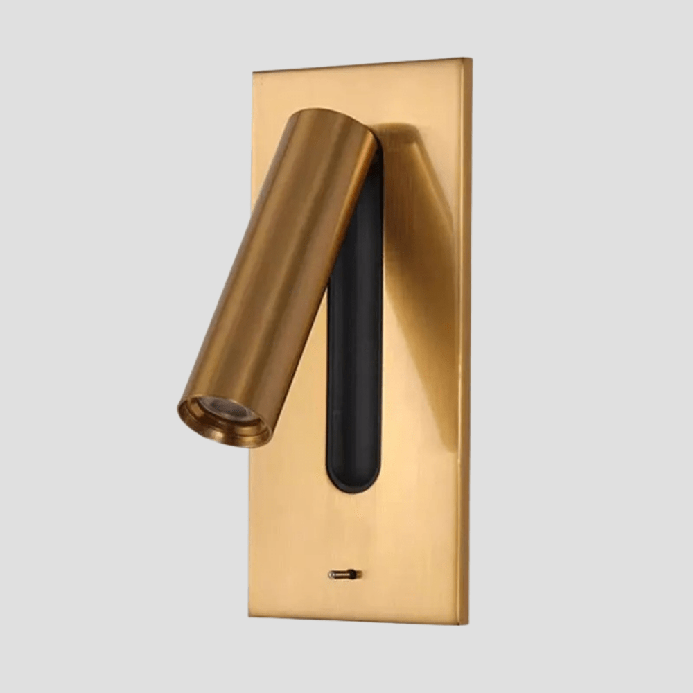 Verthara Adjustable USB Charging Wall Lamp with 350° Rotation – Modern Wall Sconce Lighting for Bedside and Hotel Use Cool White(5500-7000K) / Gold / A