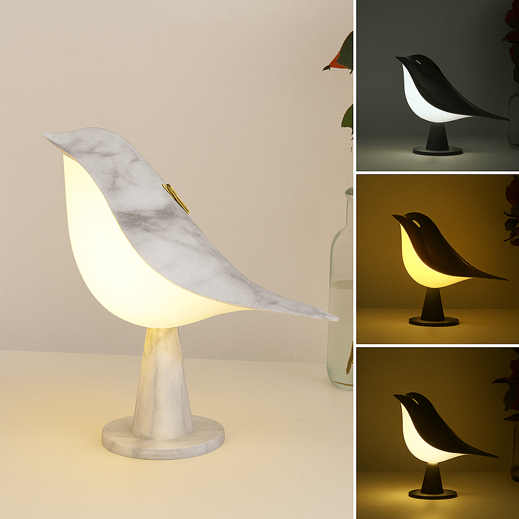Verthara Bird Rechargeable Night Light Marble