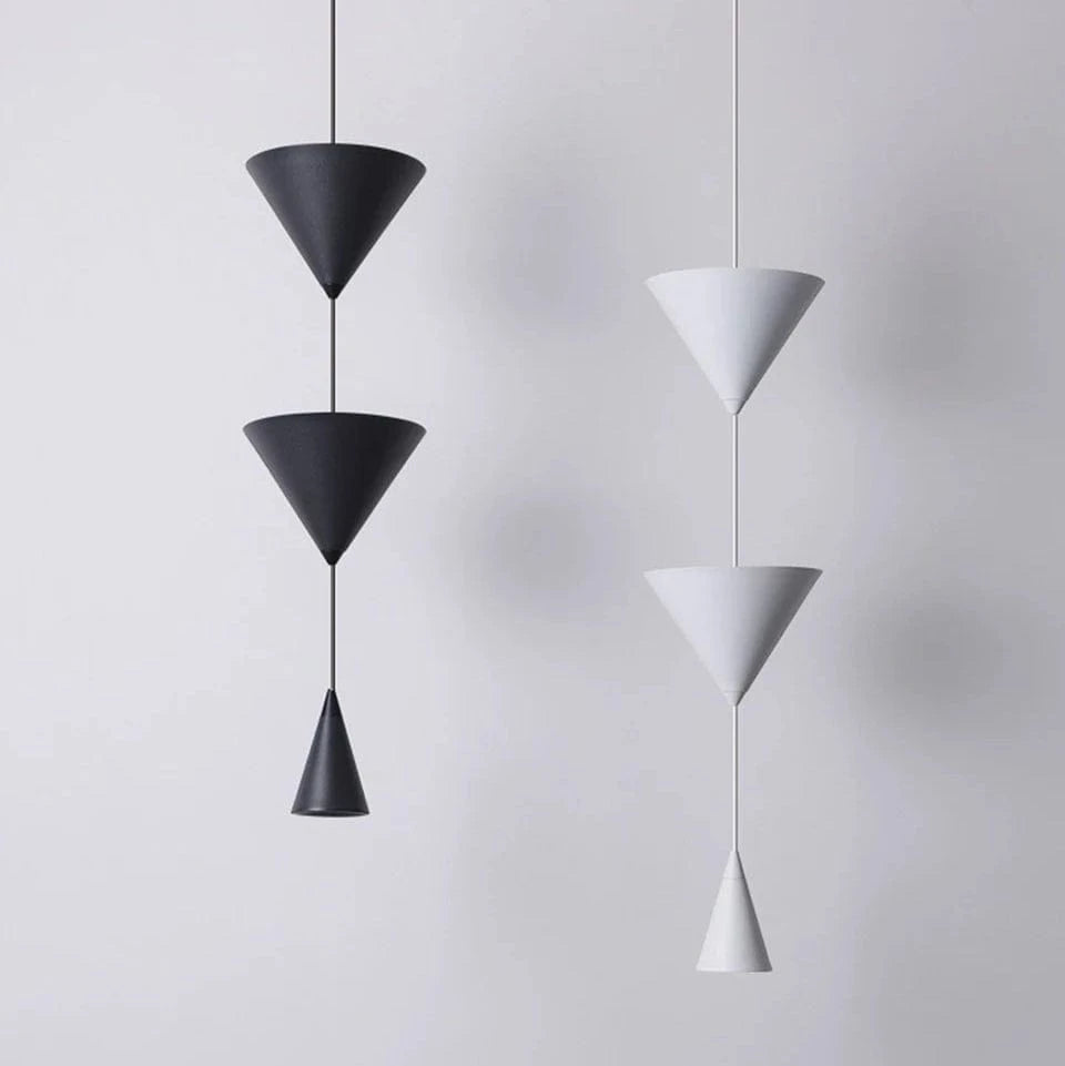 Verthara Black Cone Pendant Light Fixture for Kitchen and Bedroom – Industrial Hanging Lights, 17W Energy Efficient Design