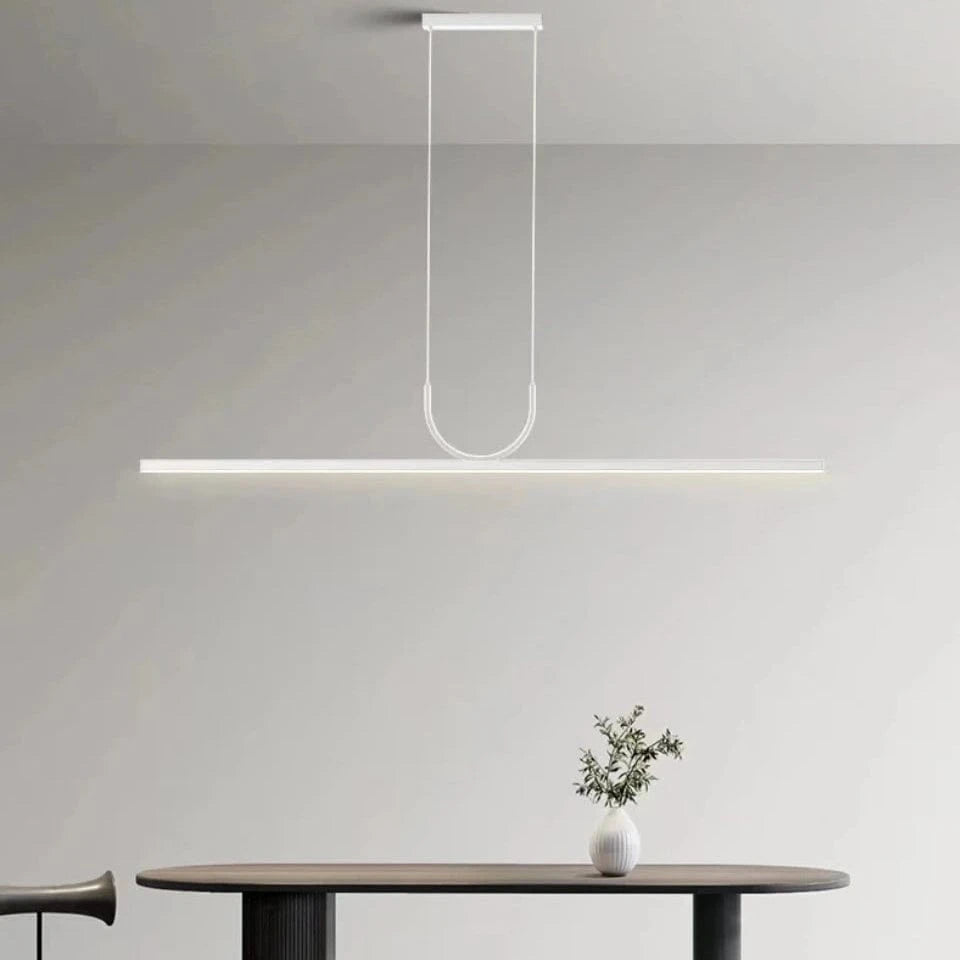 Verthara Black LED Pendant Light Fixture – Adjustable Modern Chandelier for Kitchen Island and Dining Room