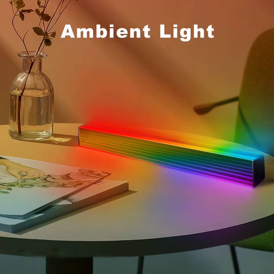 Verthara Bluetooth RGB Ambient Light – Versatile Desktop Mood Lamp with Remote Control and Dual Installation Modes