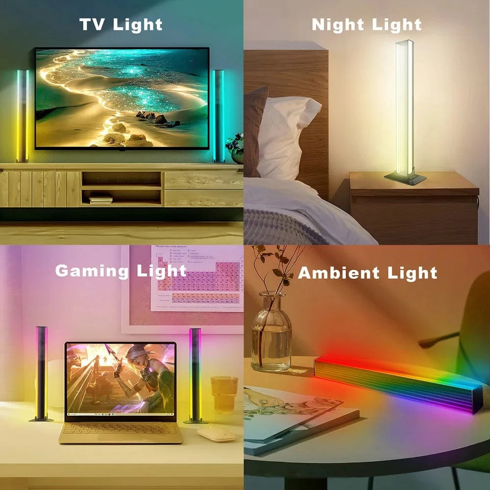 Verthara Bluetooth RGB Ambient Light – Versatile Desktop Mood Lamp with Remote Control and Dual Installation Modes