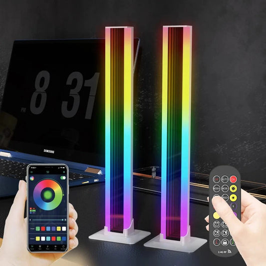 Verthara Bluetooth RGB Ambient Light – Versatile Desktop Mood Lamp with Remote Control and Dual Installation Modes