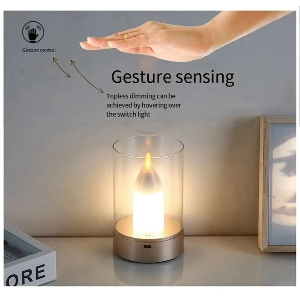 Verthara Candle Glow LED Rechargeable Table Lamp