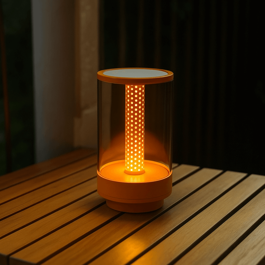 Verthara Candlelight Atmosphere Desk Lamp Orange