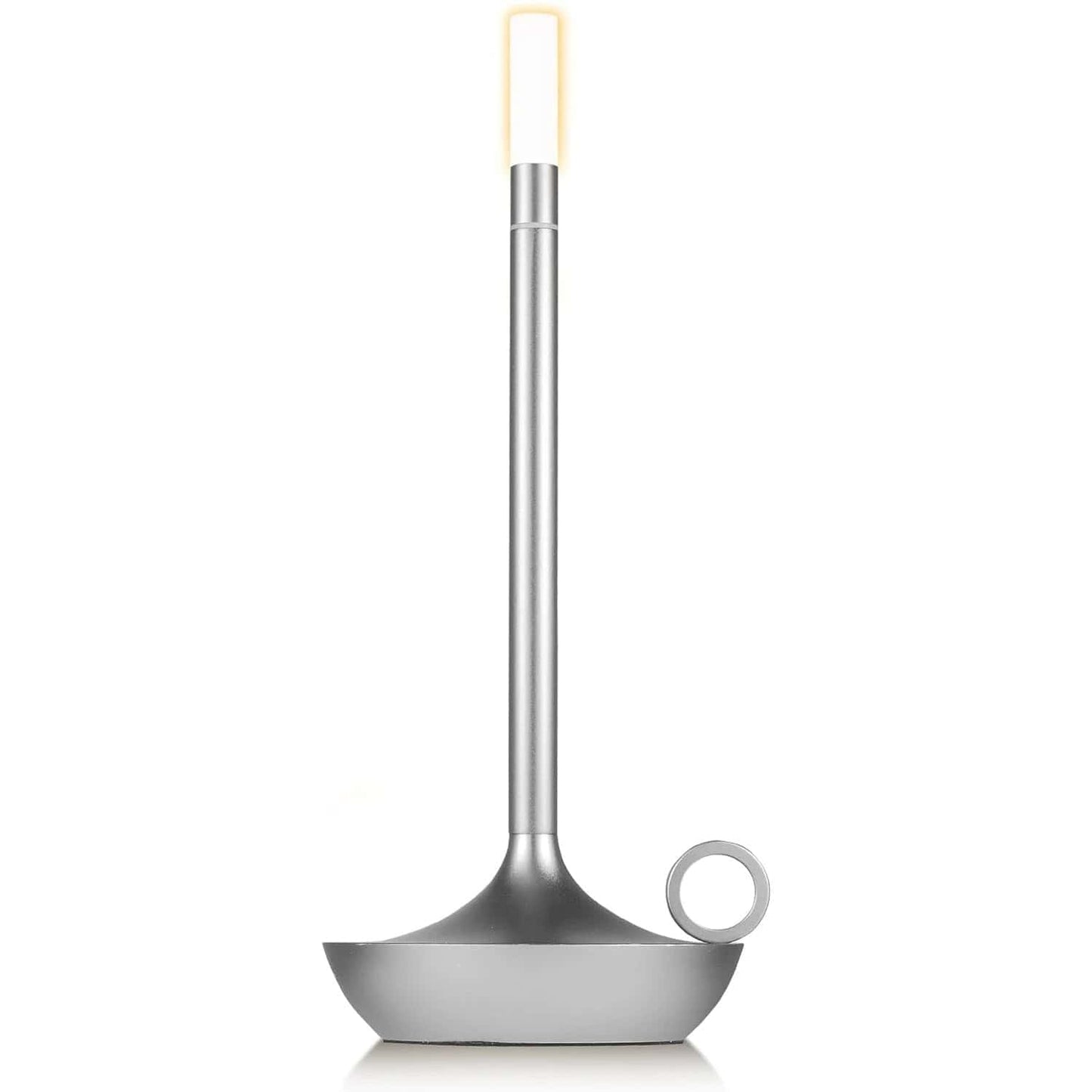 Verthara Candlestick Table Lamp Silver