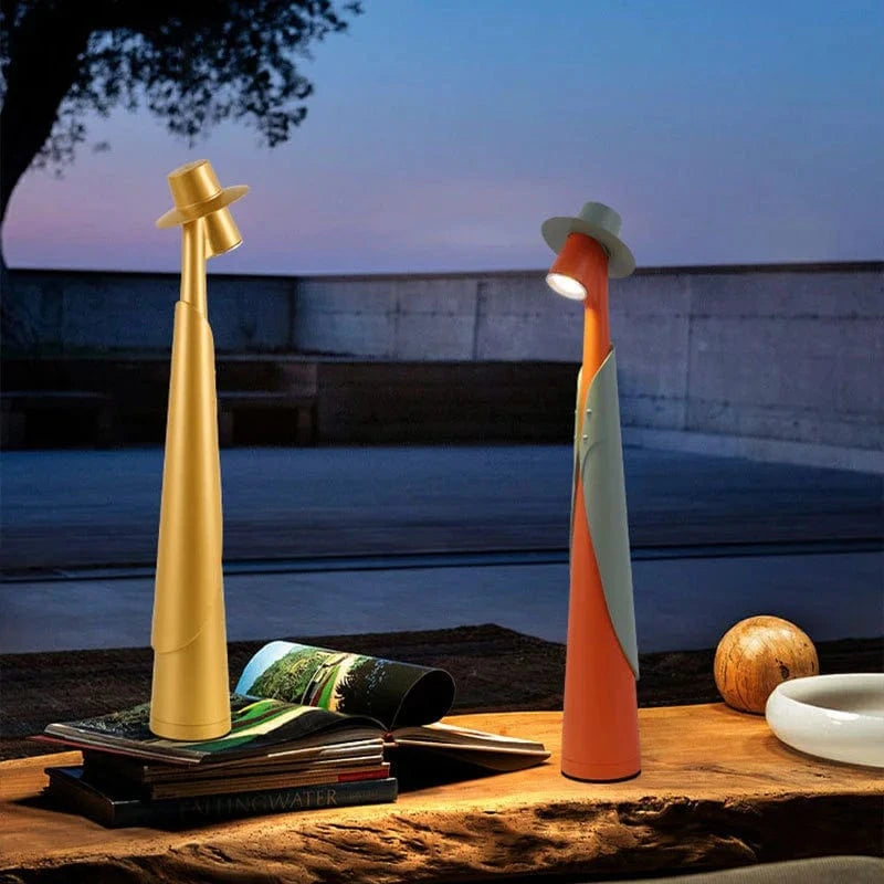 Verthara Classic Rechargeable Touch LED Desk Lamp with Wireless Charging and 3-Level Dimming – Cordless Table Lamp for Home and Office