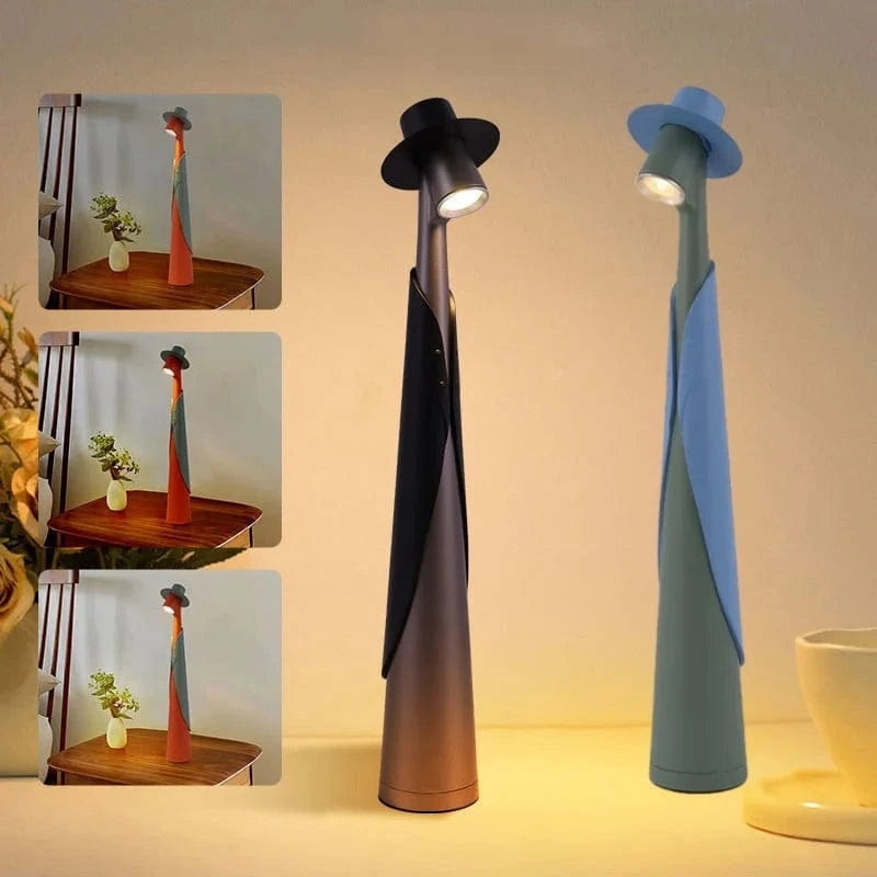 Verthara Classic Rechargeable Touch LED Desk Lamp with Wireless Charging and 3-Level Dimming – Cordless Table Lamp for Home and Office