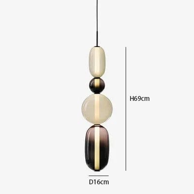 Verthara Colorful Glass Pendant Lamp – Italian Design Chandelier for Stylish Indoor Lighting