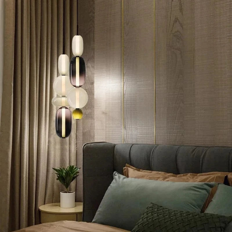 Verthara Colorful Glass Pendant Lamp – Italian Design Chandelier for Stylish Indoor Lighting