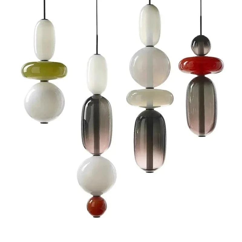 Verthara Colorful Glass Pendant Lamp – Italian Design Chandelier for Stylish Indoor Lighting