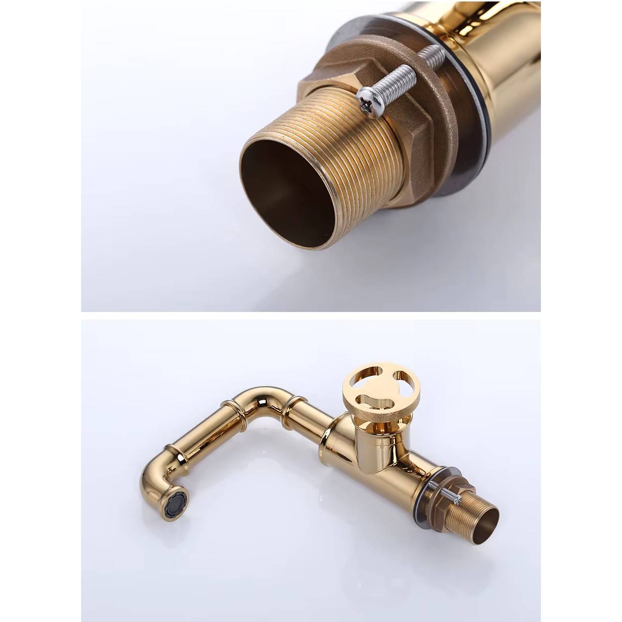 Verthara Contemporary Black Brass Bathroom Faucet with Single Handle Design for Hot and Cold Water Mixing – Stylish Basin Tap