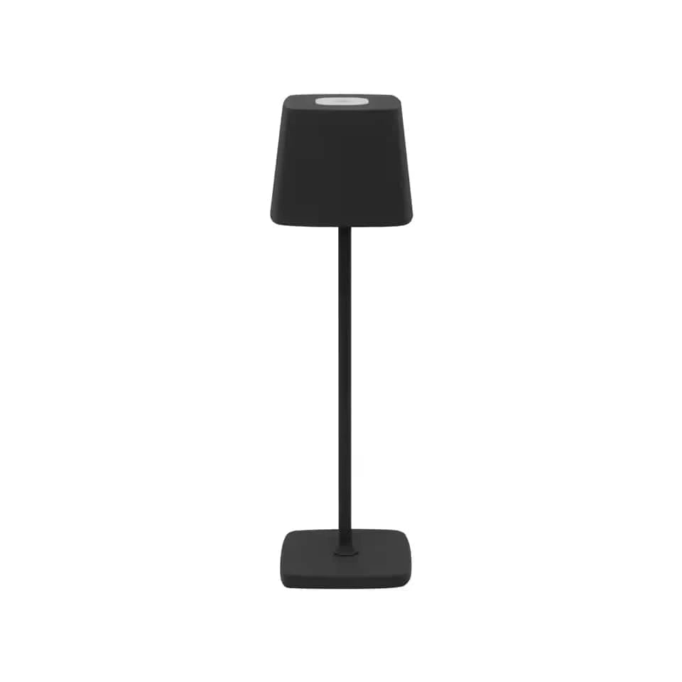 Verthara Cordless LED Table Lamp – Rechargeable - Warm White - Stepless Dimming - Aluminium - Indoor Lighting Black